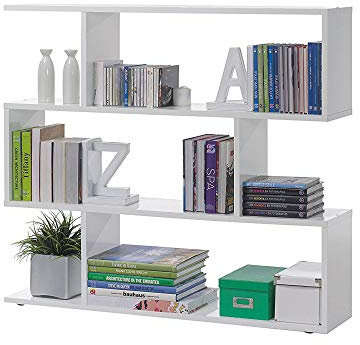 13Casa - Kafka A5 - Libreria. Dim: 110x25x97 h cm. Col: Bianco. Mat: Melamina.