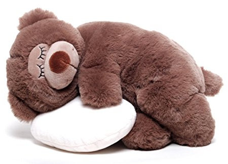 Inware 6484 - Schlafender Bär mit Kissen, Kuscheltier…