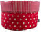 bettina bruder - Stoffkörbchen Punkte Streifen rot weiß Ø ca. 18 cm - Brotkorb Utensilo