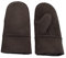 Reissner Lammfelle warme Merino Lammfell Fäustlinge Faust Handschuhe für Damen und Herren HDS-FAUST1-L-BRA braun L (Handumfang 22cm)