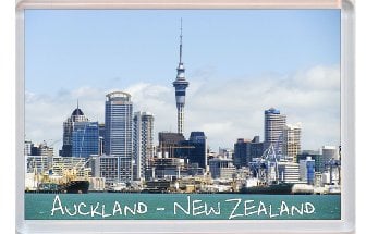 Auckland - New Zealand - Jumbo Fridge Magnet
