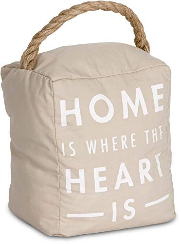 Pavilion Gift Company 72191 Home is Where The Heart is Door Stopper, 5 x 6