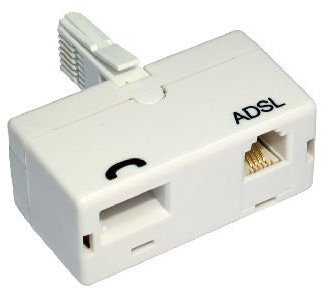 World of Data ADSL Micro Filter for BT Broadband RJ11 ADSL Router/Modem - QUAD PACK (4)