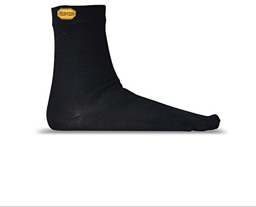 Vibram FiveFingers Herren Wool Blend Crew Socks, Black, S
