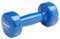 York Fitness Single Vinyl Dipped Dumbbell (Fitbell), Blue, 3 Kg