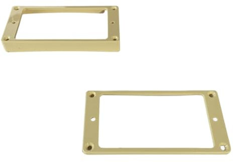 Allparts PC-0733-028 Humbucker Rahmen Set für gewölbte Decken cream