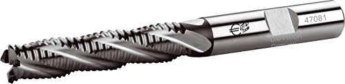 Schrupp Schaftfräser, Mehrschneider HSS-E Co8, DIN 844 NR, Z=4-7 lang, Typ NR, Weldon Schaft 1835 B: Ø 12,0 x 53/110 mm S12