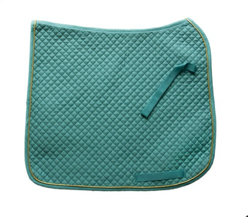 HKM Saddle pad-73815272.0646 Türkis/Gold Vollblut