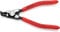 KNIPEX Sicherungsringzange für Außenringe auf Wellen auf SB-Karte mit Kunststoff überzogen schwarz atramentiert 125 mm, 46 21 A01 SB