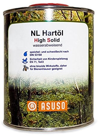 0,75L ASUSO NL Hartöl High Solid Naturöl wasserabweisend Öl Holzöl
