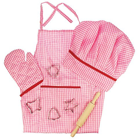 Bigjigs Toys Le kit du chef rose