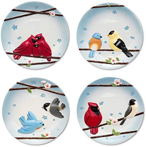 Peace, Love and Birds by Pavilion Teller, 16,5 cm, individuelle Designs, 4 Stück