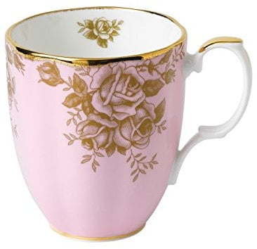 Royal Doulton Tasse avec Rose dorée 1960, 0,4 L