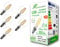 greenandco 5x CRI90+ Glühfaden LED Lampe | klar | ersetzt 28 Watt E14 G45 Globe, 3W 300 Lumen | 2700K warmweiß | Filament Fadenlampe | 360° 230V AC | nicht dimmbar | flimmerfrei | 2 Jahre Garantie