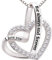 ALOV Jewelry Sterling Silver I love you for always and forever Love Heart Necklace