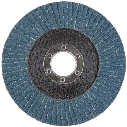 wolfcraft Schleiflamellenteller ø 115 mm I 2029000 I Körnung 40 I für Winkelschleifer I für Grobschliff von Metall I Zirkonkorund I hohe Standzeit