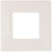 Single light switch finger plate - White