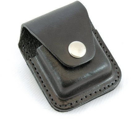 GÜRTELTASCHE F.STURMFEUERZEUG Leder SCHW