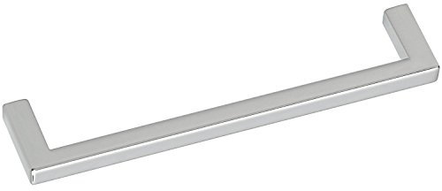 SIRO 2108-328ZN1 Griff Macha Lochabstand 320 mm, Breite 328 mm, ZN verchromt poliert, Edelstahl Effekt, 96 mm