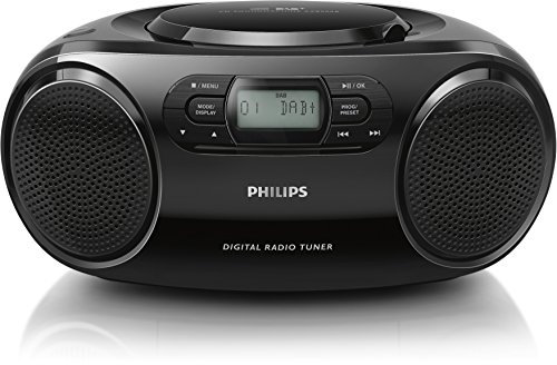 Philips AZB500B/12 CD-Soundmachine (Dynamic Bass Boost, UKW-Tuner, Audioeingang) schwarz