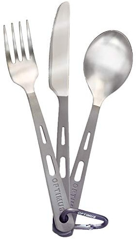 Optimus 8016286 Titanium Besteck Set 3-Teilig