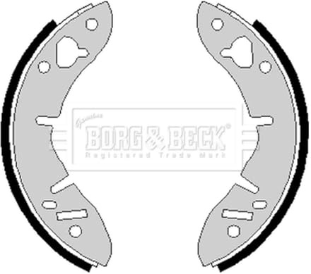 Borg & Beck BBS6155 Brake Shoes To Fit Reliant