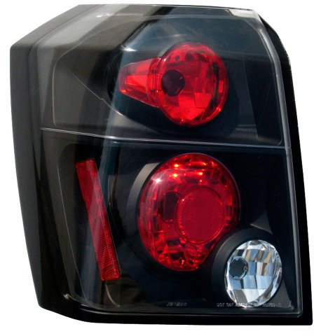 AUTO-STYLE Satz Heckleuchten kompatibel mit Dodge Caliber 2006- - Schwarz (exkl. Nebelschlussleuchte)