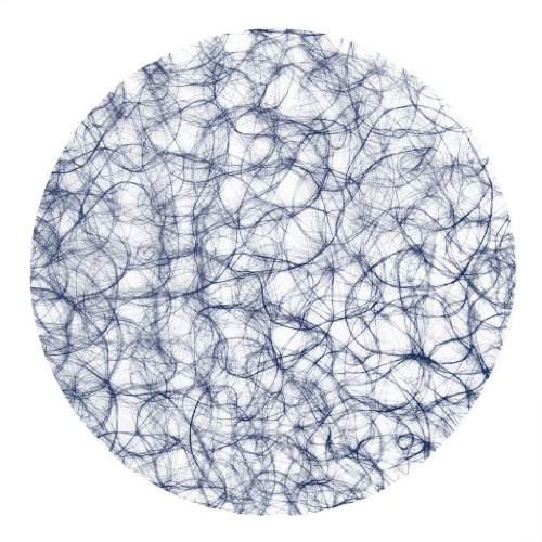 Sizoweb Formen - Platzsets - Tischsets - Dekounterlagen - 12 Stück - 64 (Sizoweb Kreis, Dunkelblau)