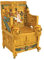 Egyptian Décor Trinket Box - King Tut's Golden Throne Jewelry Box - Egyptian Statues