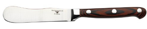 Rockingham Forge Butter/Cream Cheese Spreader with Riveted Rosewood Handle, Durable Cheese Cutter 18/10 Stainless Steel, Cheese Knife for Soft Cheese