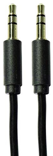 SLIM 3.5mm Mini Stereo Jack to Jack Plug Audio Headphone Aux Cable Lead Gold 2m