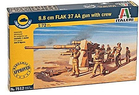 Italeri 510007512 - 1:72 Fliegerabwehrkanone 37 AA, 8,8 cm