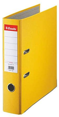Esselte Leitz Esselte 10782 Aktenordner, A4, gelb, 75 mm Rücken, Kunststoff