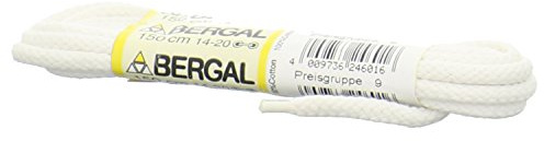 BERGAL 1 Paar Schnürsenkel Weiss - rund - Kordel - extra dick - Ø 4,5 mm (150 cm)