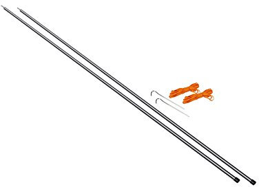 Vango Fibreglass King Poles Schwarz, Zelt-Zubehör, Größe One Size - Farbe Black