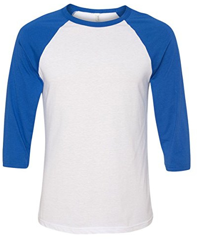 Bella Canvas Adult 3/4 Sleeve Blended Baseball Tee