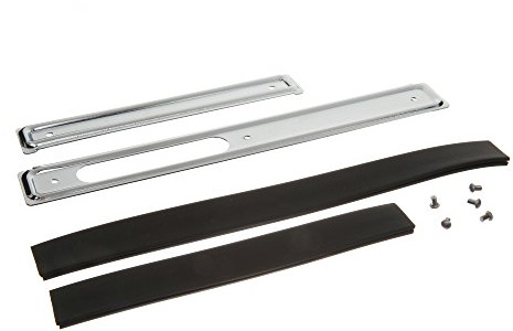 Scheuerleiste Set - rechts / links - verchromt - mit Keder und Nieten - Schwalbe KR51