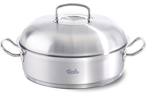 Fissler Original-Profi Collection/Edelstahl-Bräter (4,8 L - Ø 28 cm) Schmortopf rund, Bratentopf mit Deckel, spülmaschinengeeignet - Induktion