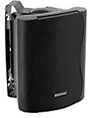 OMNITRONIC C-40 negro 2X | Par de altavoces pasivos de 2 vías con soporte, woofer de 4 y 35 W RMS