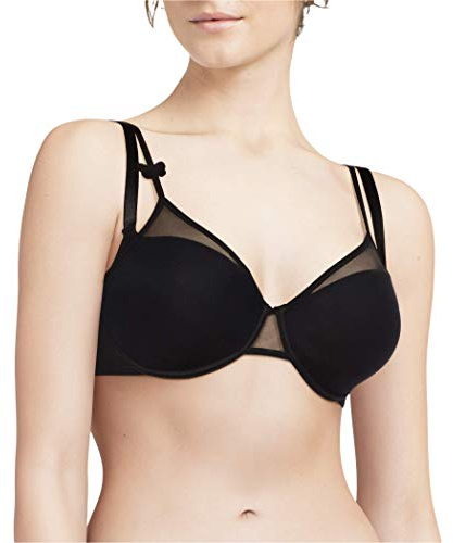 Passionata Miss Joy, Bedeckender Spacer-BH, Damen Unterwäsche, Schwarz, 70E