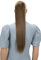 CAISHA 60cm Zopf mit 2 Bändern Pferdeschwanz Langhaar Extensions Haarverlängerung Haarteil Glatt Hellbraun HC3