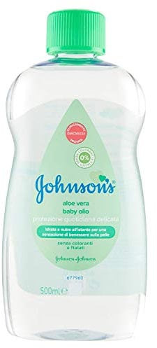 Johnson's Baby Feuchtigkeitsöl für Kinder und Babys mit Aloe Vera, 500 ml