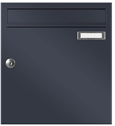 Moderner Briefkasten Max Knobloch Fargo 2 Briefkasten anthrazit S5010-7016 10 Liter Postkasten anthrazit-grau RAL 7016
