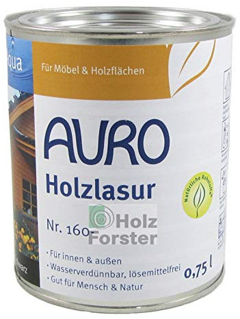 AURO Holzlasur Aqua Nr. 160-35 Rubinrot, 0,75 Liter