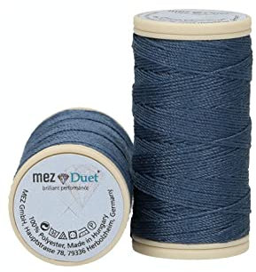 MEZ Duet Stärke 30 4642030-06563 blau Nähgarn, 100 % Polyester, 30m