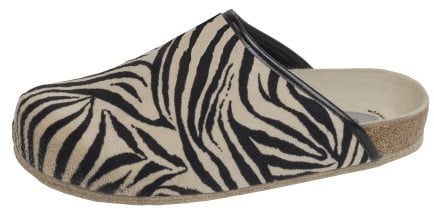 Bio-Hausschuh-Pantoffel Animal Zebra Gr. 44