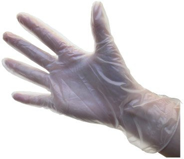 Premier Healthcare polvere guanti monouso in vinile non sterili monouso 100 per confezione