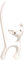 Sass & Belle Katze Ring Halter, weiß/schwarz