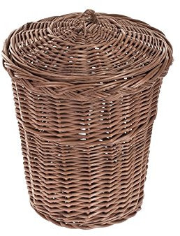 Panier en osier,Poubelle ,corbeille en osier avec couvercle, Poubelle ,panier a papier bureau chambre by Wicker24