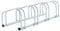 HOMCOM Bike Stand Parking Rack Floor or Wall Mount Bicycle Cycle Storage Locking Stand (4 Racks, Silver)
